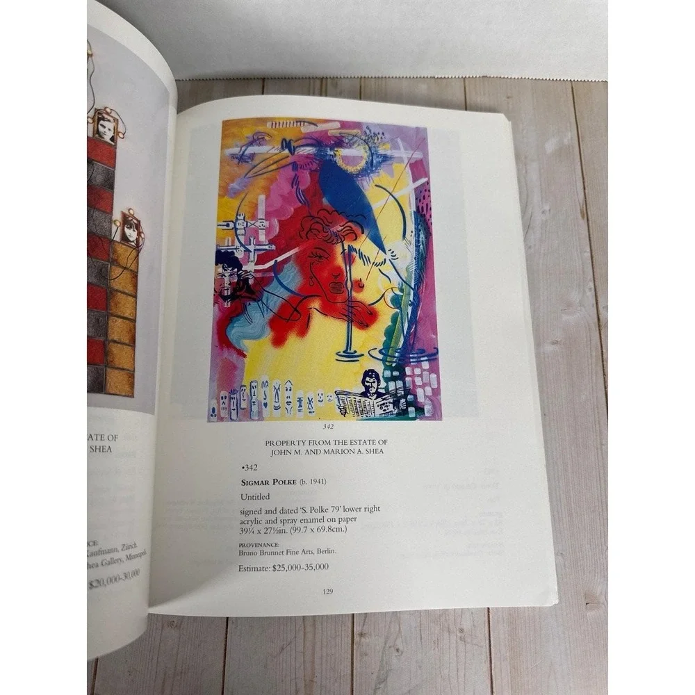 Christie's Contemporary Art Auction Catalog Part II 1997 Warhol Basquiat